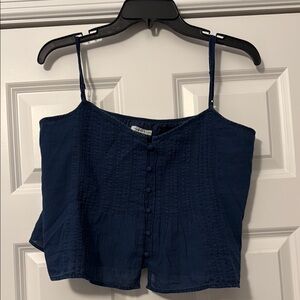 American Eagle Outfitters Blue Camisole Crop Top